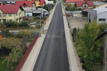 Strada Fagului, din Burdujeni, refăcută complet, cu covor asfaltic și trotuare pe ambele părți