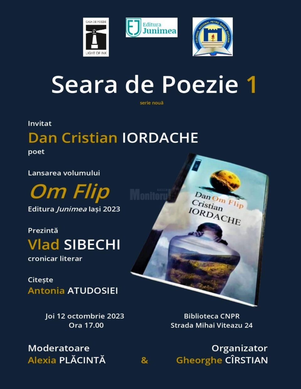 Seară de poezie, joi, la Colegiul “Petru Rareș” Suceava