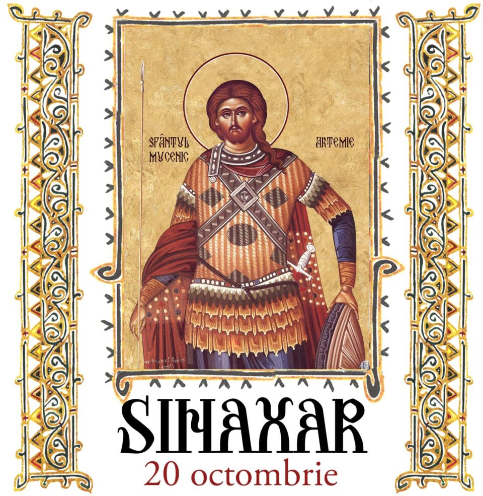 Sinaxar 20 octombrie 2023
