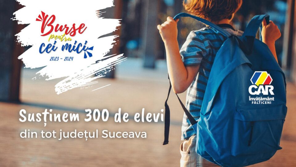 300 de burse pentru cei mai buni elevi din județul Suceava, acordate de CAR Învățământ Fălticeni 300 de burse pentru cei mai buni elevi din județul Suceava, acordate de CAR Învățământ Fălticeni