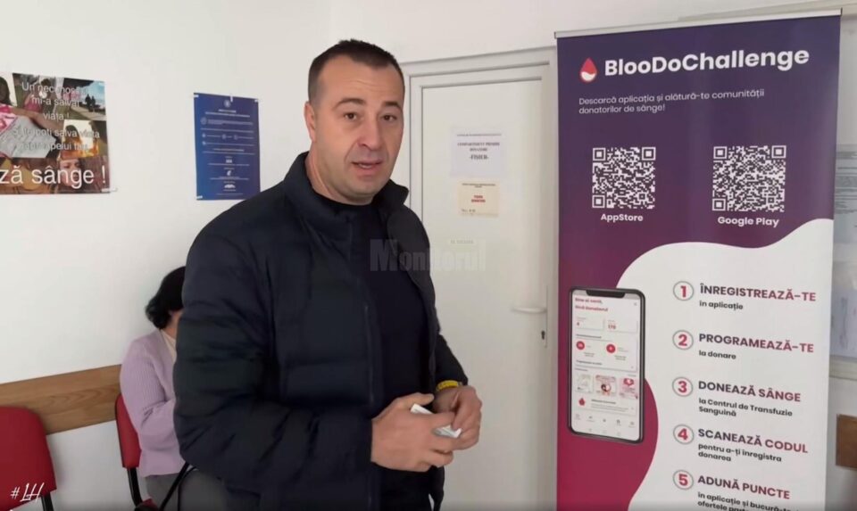 Lucian Harșovschi este donator de sânge de 23 de ani și îndeamnă cât mai mulți suceveni să facă asta - „Donând sânge putem salva o viață!”