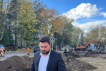 Primarul Bogdan Loghin a fost prezent la începerea lucrărilor de reamenajare a zonei „Capra Neagră” din Rădăuți