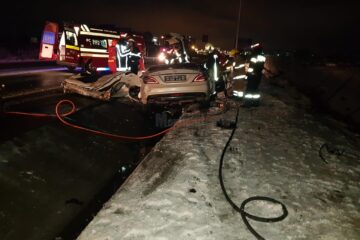 Imagini de coșmar la locul accidentului