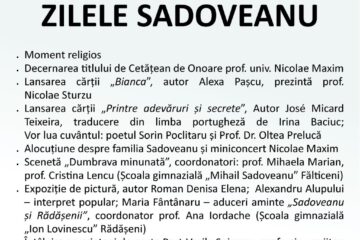 La Fălticeni, manifestări dedicate împlinirii a 143 de ani de la nașterea scriitorului Mihail Sadoveanu