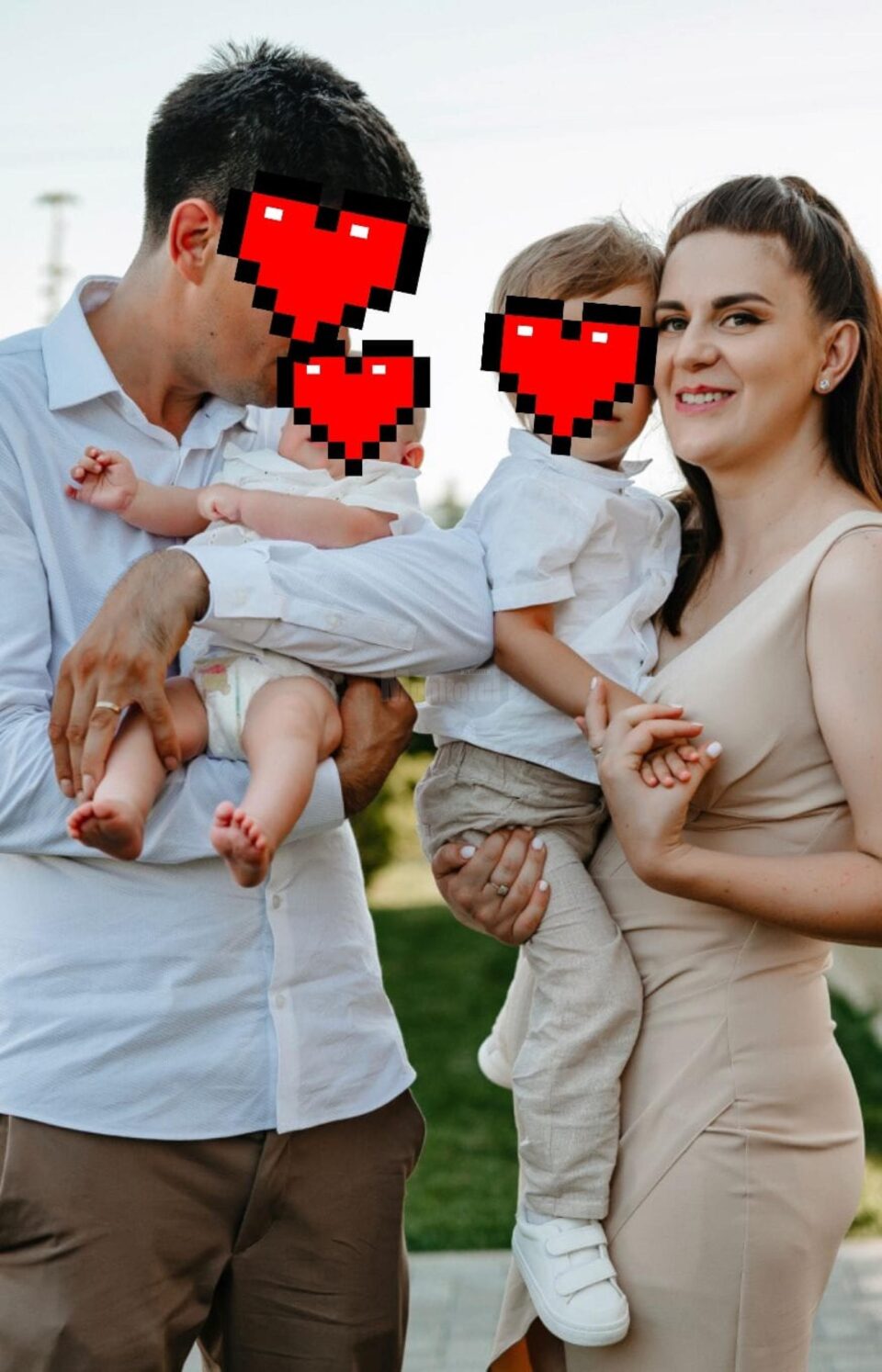 Corina Cîmpan împreună cu familia