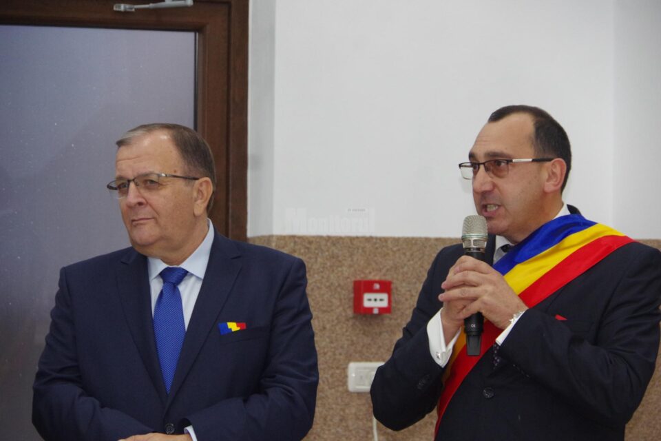 Presedintele CJ Suceava, Gheorghe Flutur și primarul Virgil Saghin