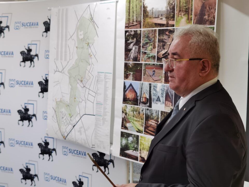 Proiectul de amenajare a zonei de agrement Zamca, în pădurea-parc de la limita cu Șcheia prezentat de primarul Ion Lungu