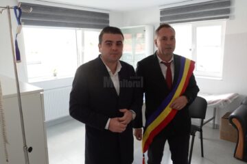 Deputatul PSD de Suceava Gheorghe Șoldan și primarul din Bălăceana, Constantin Cojocariu