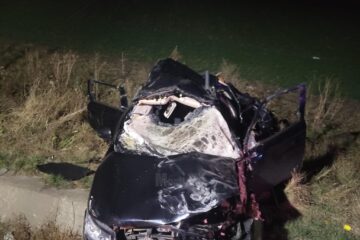 Mașina condusă de tânărul de 18 ani, beat la volan
