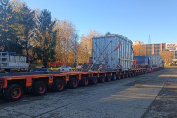 Un transport agabaritic a ajuns la Suceava după mai bine de o săptămână de la plecarea din Portul Constanța
