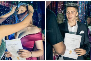 Miss și Mister Boboc - Ștefania Sîrbu și Robert Cazan. FOTO - elev fruntaș Matei Trofin