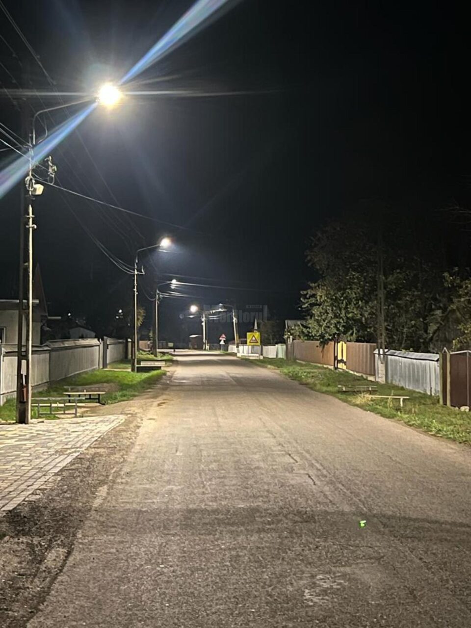 Iluminatul public în comuna Fântânele, asigurat cu 1.100 de lămpi LED
