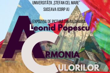 Afisul Expoziției de pictură vernisată la Galeria de Artă din USV