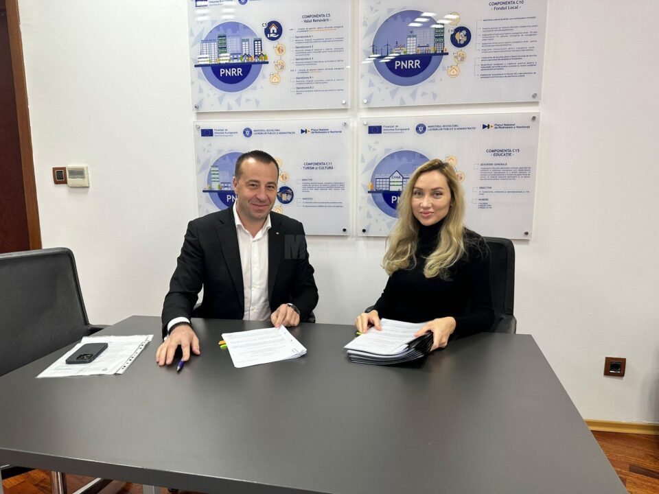 Viceprimarul Lucian Harșovschi la sediul Direcției Generale de Implementare a Planului Național de Redresare și Reziliență