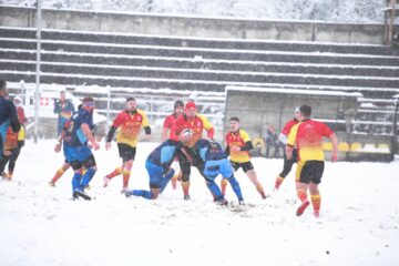 S-a jucat în condiții hibernale. Sursa foto Andrei Hamza