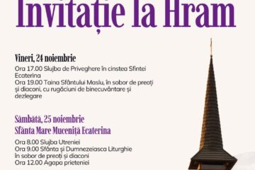 Momente de reflecție, rugăciune și comuniune, la Hramul Bisericii „Sfânta Ecaterina”
