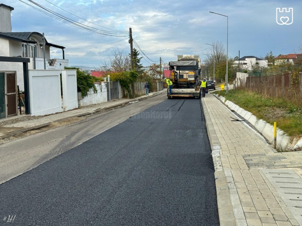 Strada Izvoarele Cetății, în curs de reabilitare până la intrarea în Ipotești