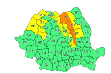 Avertizări de ninsoare și viscol