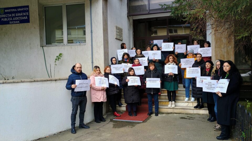 A opta zi de protest la DSP Suceava