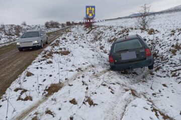 Mașina abandonată de fugar