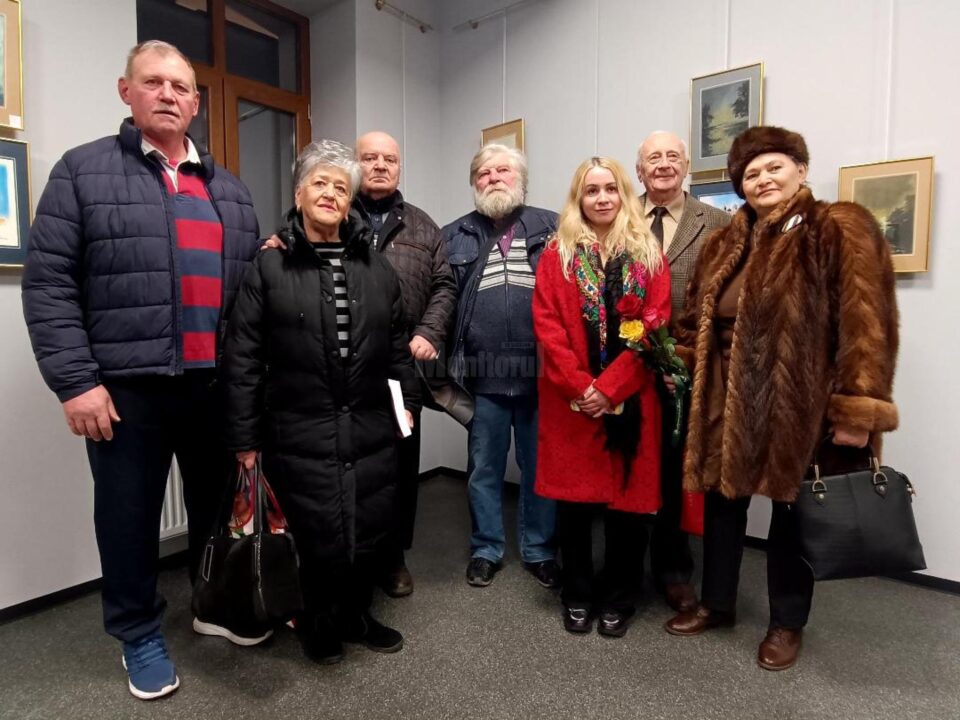 Radu Bercea în mijlocul prietenilor și al creației sale