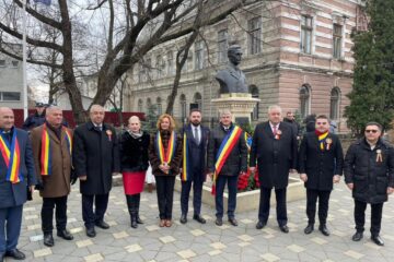 Deputatul Vlad Popescu Piedone alături de liderii PSD prezenți la Fălticeni de Ziua Națională