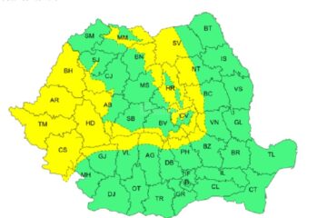 Zona de munte a județului Suceava este sub cod galben de vânt puternic până duminică la ora 14:00