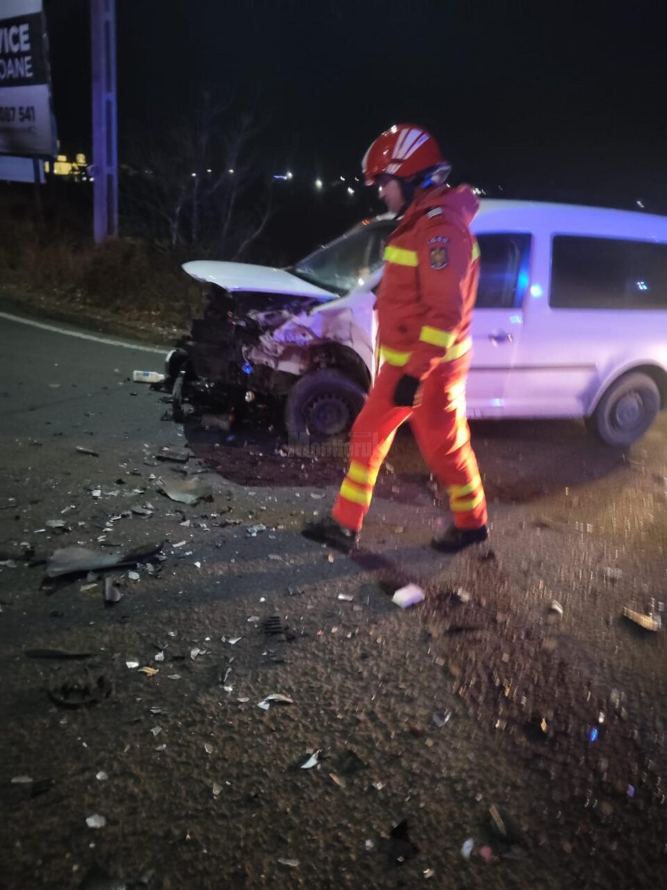 Accident cu doi răniți la Plopeni