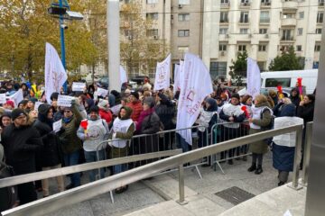 Grefierii suceveni s-au alăturat în număr mare colegilor din țară la mitingul de protest de la București