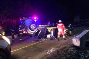 Accidentul în care a fost implicat politistul Sursa foro: ZiaruldepeNet