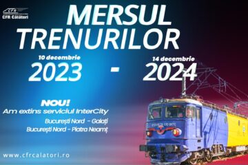 De pe 10 decembrie intră în vigoare Noul Mers al Trenurilor