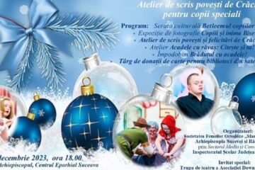 Atelierul de scris povești de Crăciun pentru copii speciali, la Centrul Eparhial Suceava