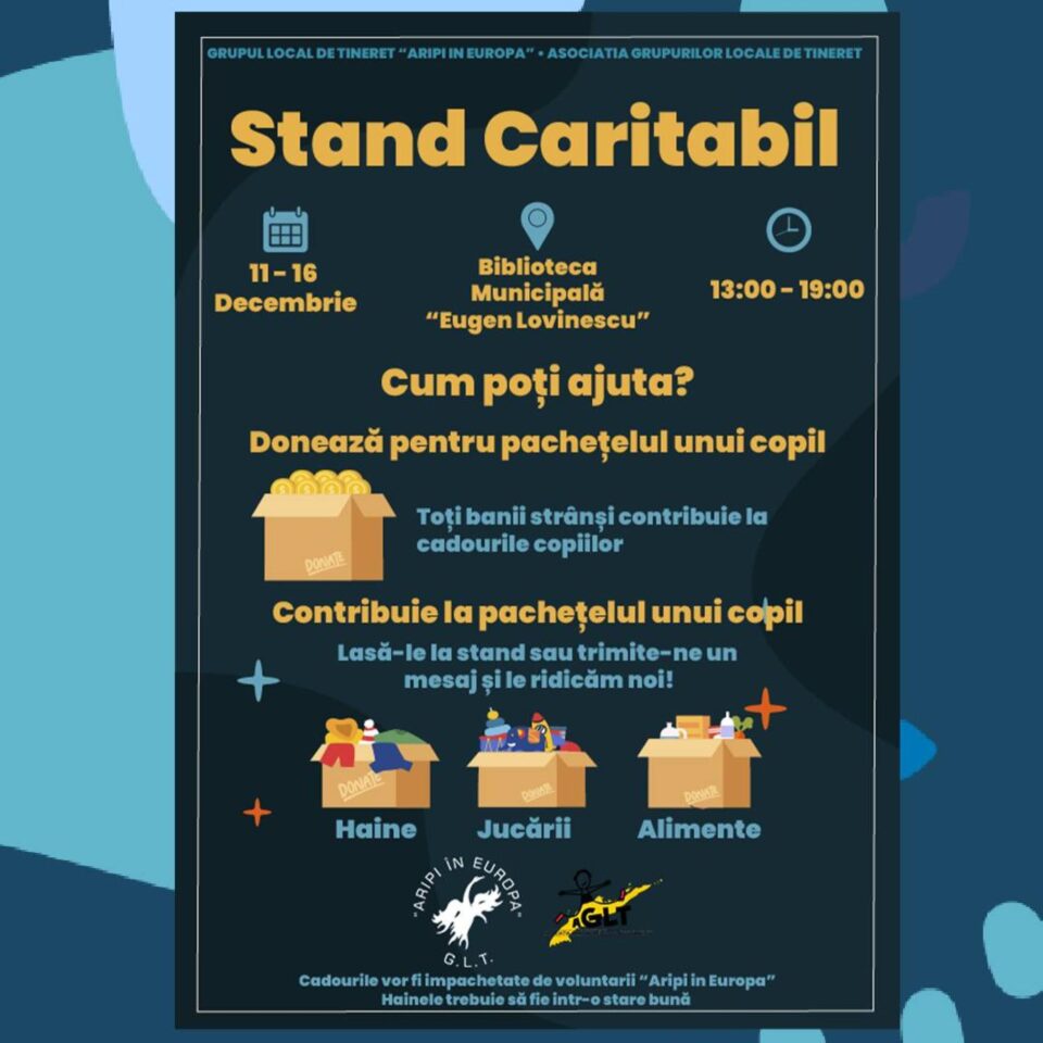 Grupul Local de Tineret „Aripi în Europa” din Fălticeni aduce bucurie copiilor defavorizați Grupul Local de Tineret „Aripi în Europa” din Fălticeni aduce bucurie copiilor defavorizați