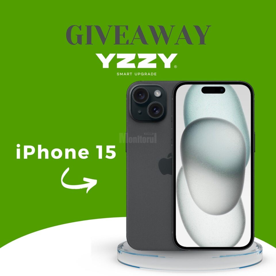 Câștigă un iPhone 15 cu YZZY.ro, platforma online de vânzare/ cumpărare de telefoane second hand Câștigă un iPhone 15 cu YZZY.ro, platforma online de vânzare/ cumpărare de telefoane second hand