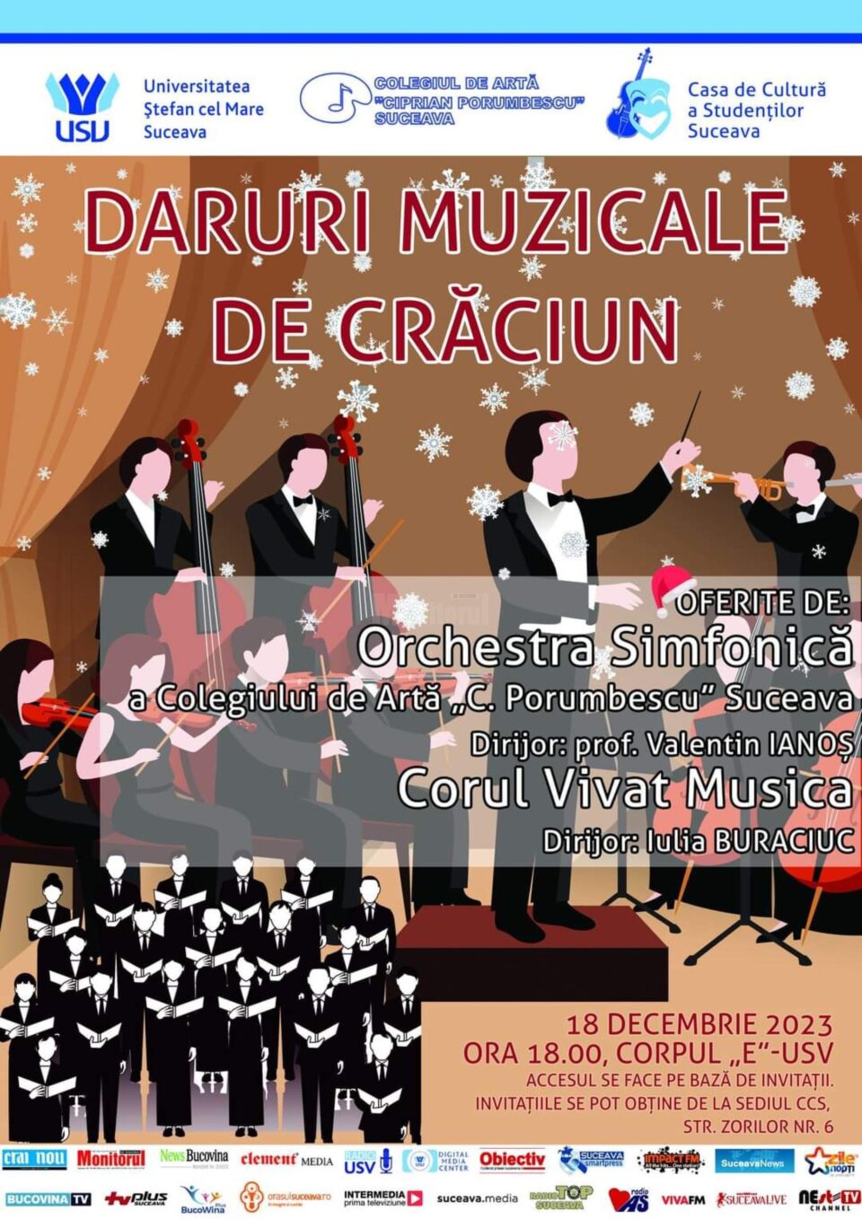 „Daruri muzicale” și Târg de Crăciun, organizate de Școala altfel, la Colegiul de Artă „Ciprian Porumbescu”