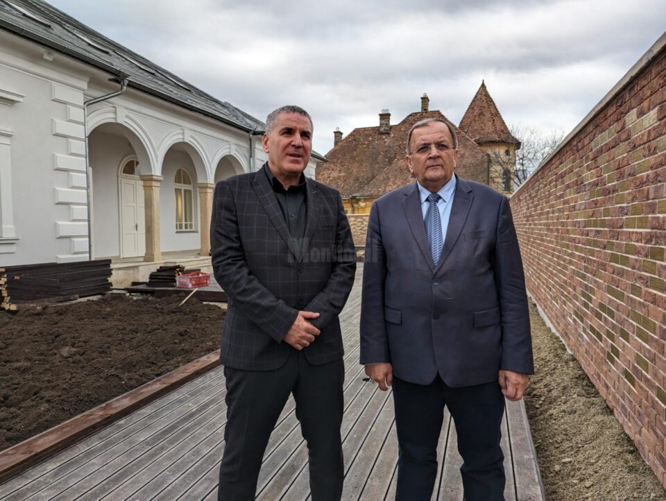 Președintele CJ Suceava, Gheorghe Flutur, și primarul din Siret, Adrian Popoiu