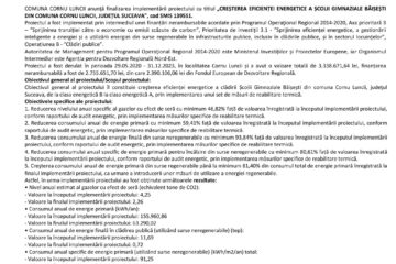 Finalizarea proiectului „CREȘTEREA EFICIENȚEI ENERGETICE A ȘCOLII GIMNAZIALE BĂIȘEȘTI DIN COMUNA CORNU LUNCII, JUDEȚUL SUCEAVA", cod SMIS 139551