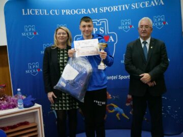La natație premierea a fost oficiată de fosta marea campioană Iuliana Ciubotariu (Pantelimon)