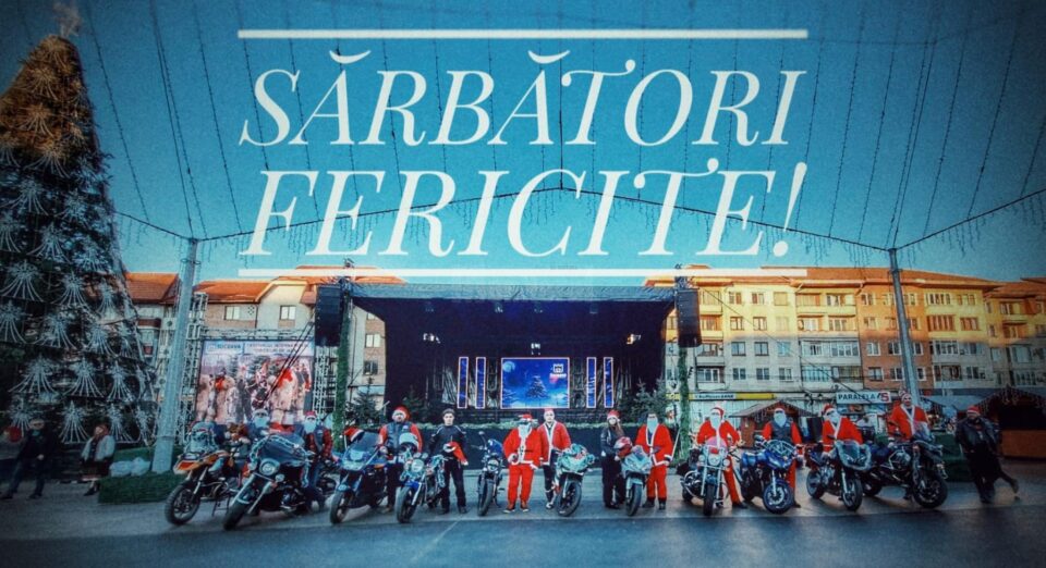 „Moș Crăciun pe două roți”
