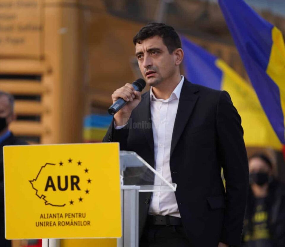 George Simion, președintele AUR, petrece Revelionul în Bucovina, alaturi de susținătorii partidului