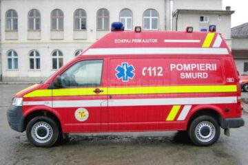 Rănitul a fost preluat de un echipaj SMURD