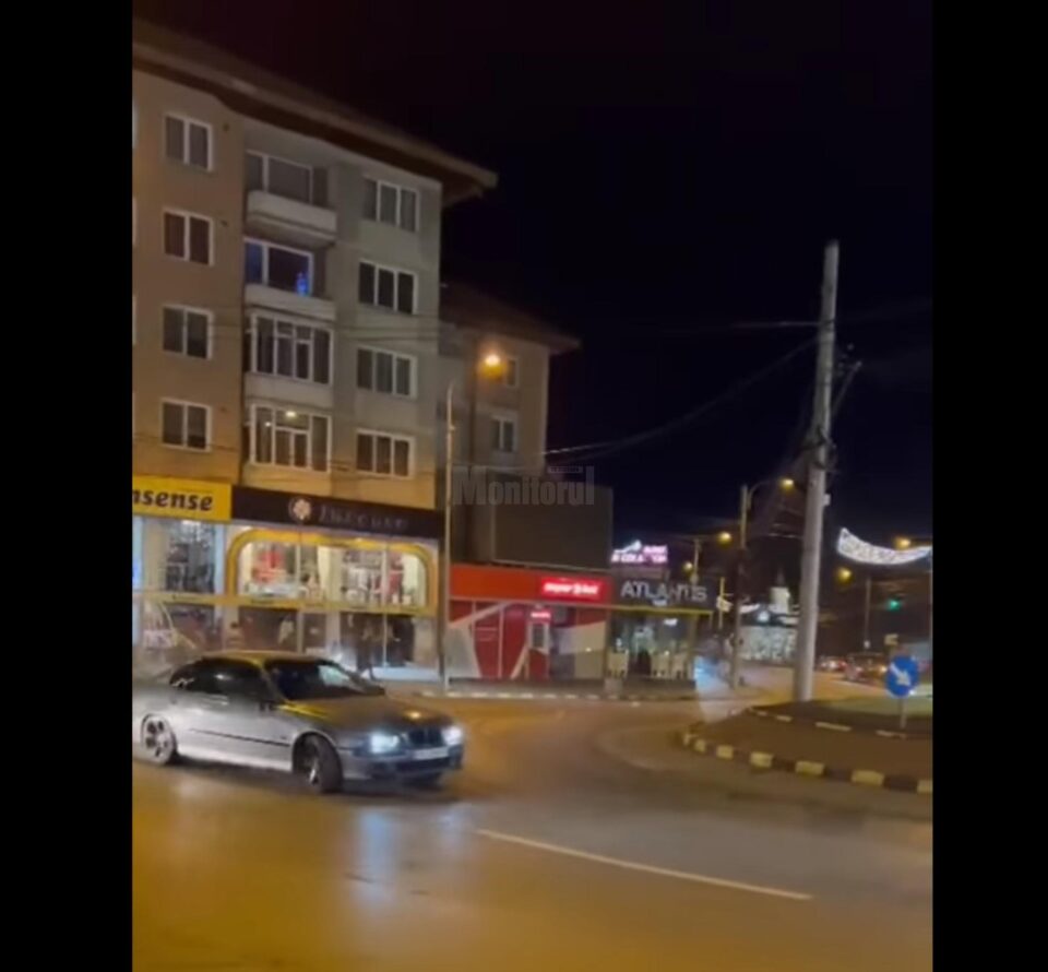 Mașina cu care tânărul făcea drifturi