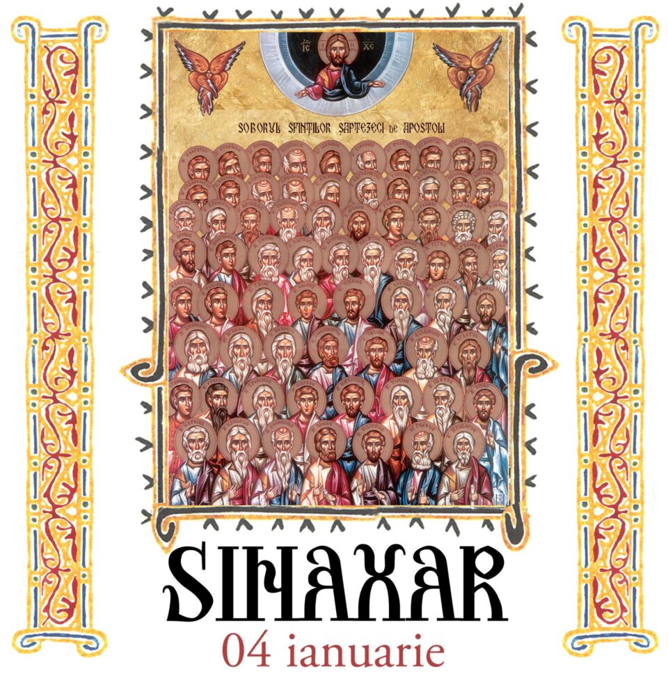 Sinaxar 04 ianuarie 2024