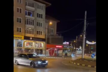 Mașina cu care tânărul făcea drifturi