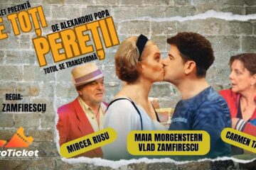 Maia Morgenstern și Carmen Tănase, pe scena suceveană, în spectacolul „De toți pereții (Totul se transformă)”