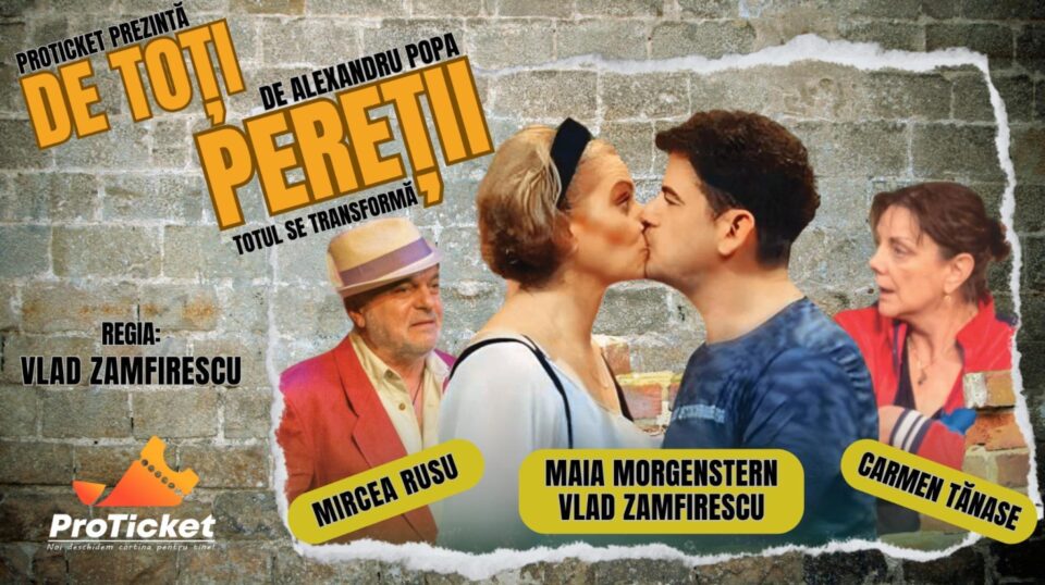 Maia Morgenstern și Carmen Tănase, pe scena suceveană, în spectacolul „De toți pereții (Totul se transformă)” Maia Morgenstern și Carmen Tănase, pe scena suceveană, în spectacolul „De toți pereții (Totul se transformă)”