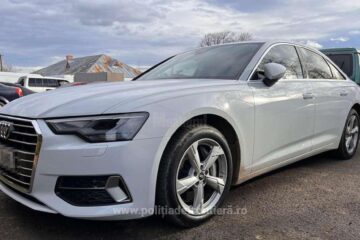 Autovehiculul marca Audi A6 a fost indisponibilizat