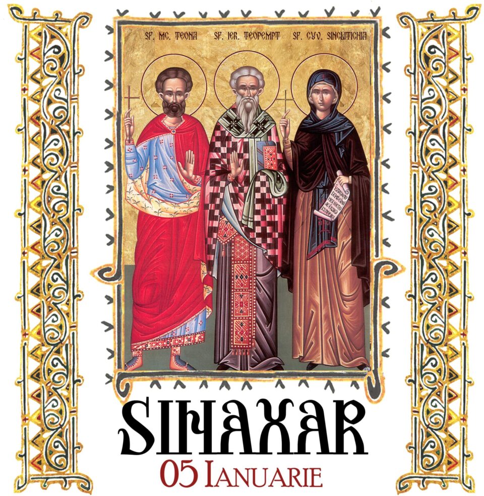 Sinaxar 05 ianuarie 2024