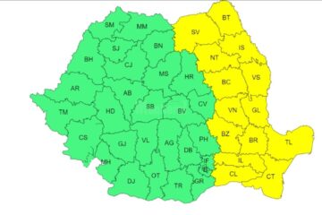Cod galben de vânt, ninsori, viscol și polei valabil în județul Suceava până marți dimineața