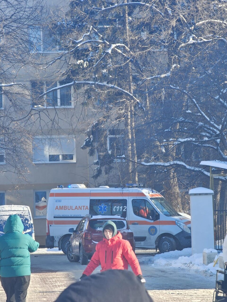 Ambulanță tamponată